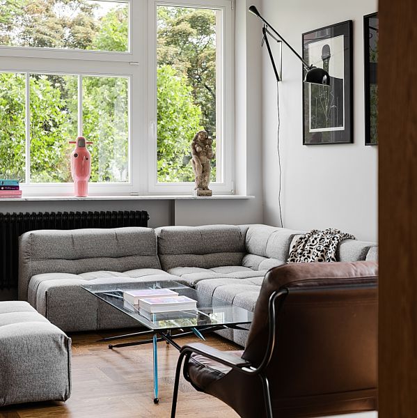 przedwojenna elegancja i współczesny design w mieszkaniu na Mokotowie