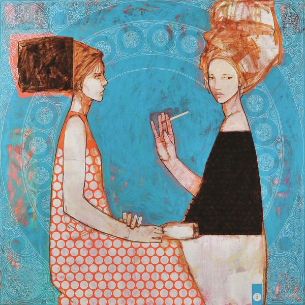 Michał Warecki, Ravioli , 120 x 81 cm, akryl na płótnie