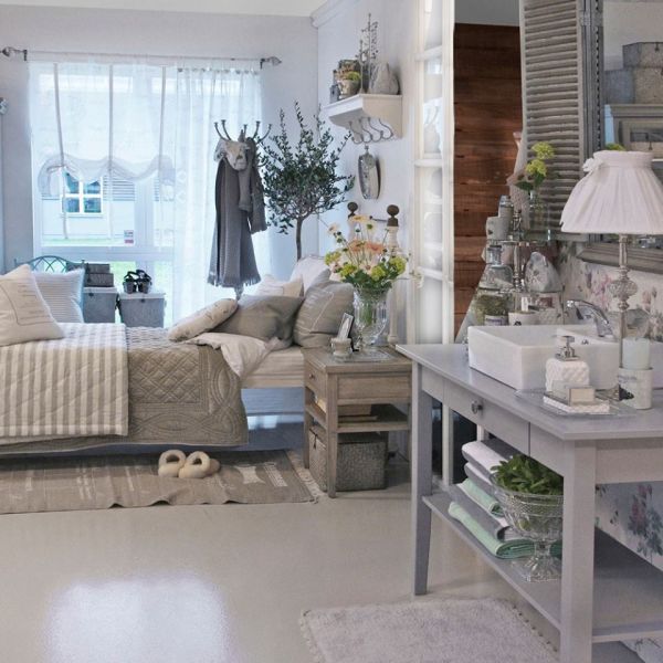 Aranżacja ze sklepu Decoratore. Nowy Jork, Prowansja, szarości i beże