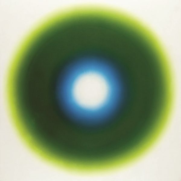 E 6 , olej na płótnie, 1965 r. Wojciech Fangor – sztuka optyczna