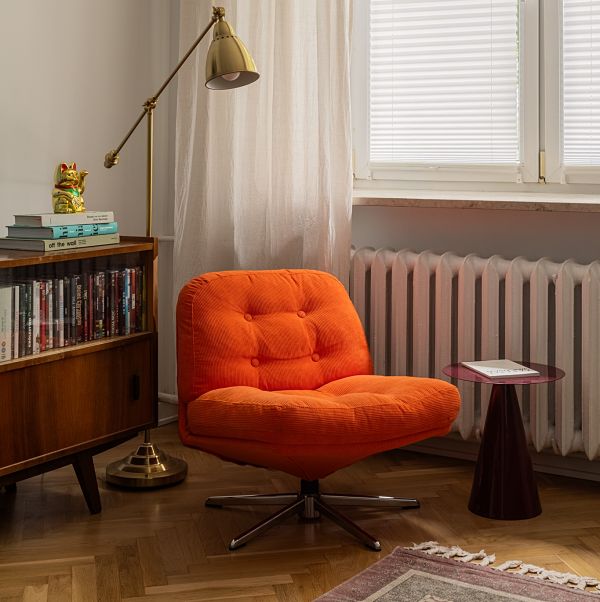 modernistyczne wnętrze urządzone w stylu vintage