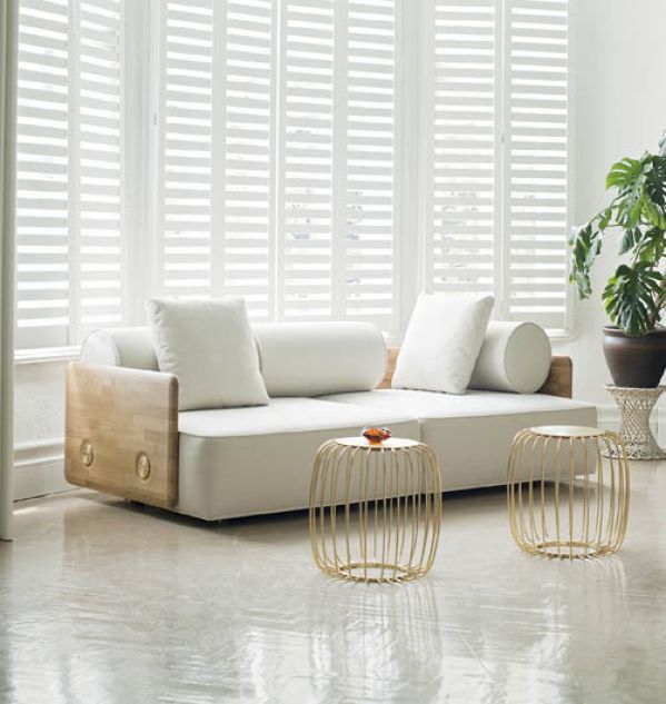 Deco sofa i stołki Pumpkin. Miszmasz po turecku