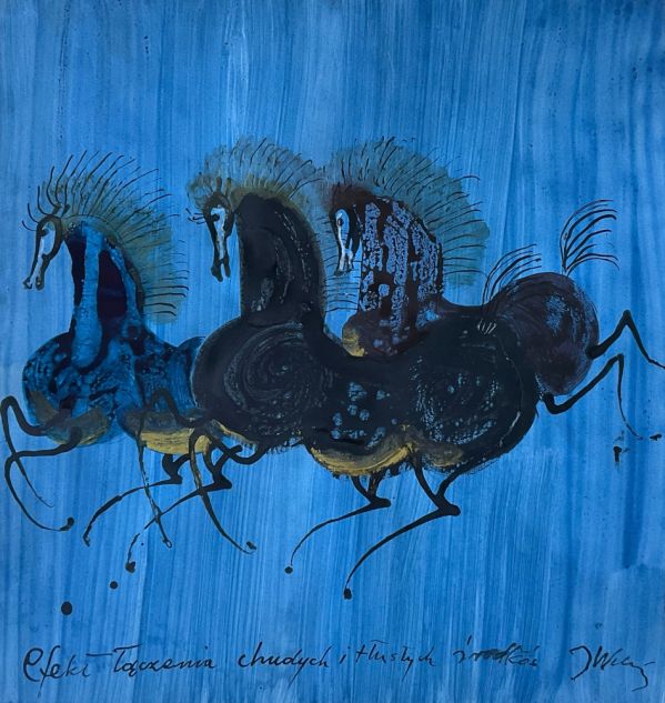 wystawa tabuny i pawie józefa wilkonia w pałacu w jabłonnie