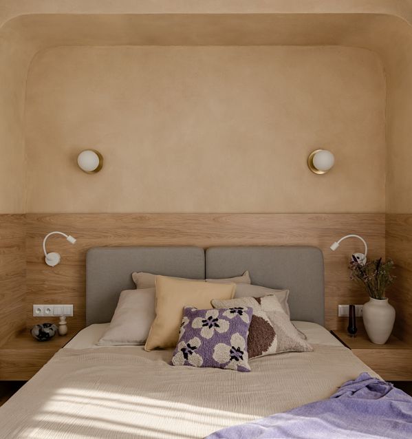 jasne 65-metrowe mieszkanie z naturalnymi materiałami