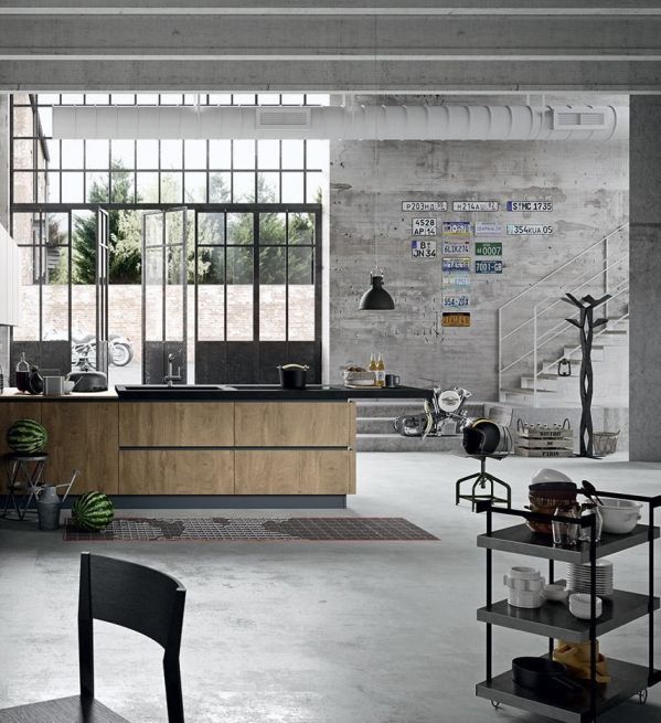 kuchnia w stylu loftowym