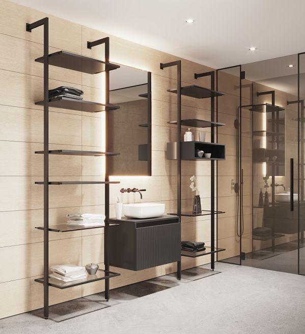 lekki system regałowy EVA marki zobal