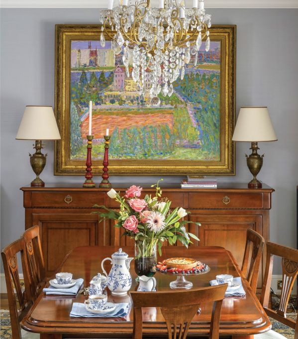 wnętrza urządzone antykami