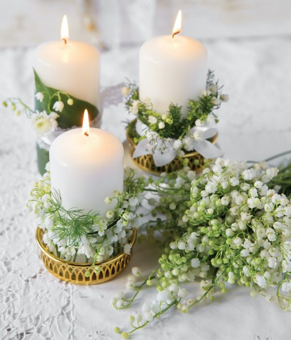 dekoracje z konwalii