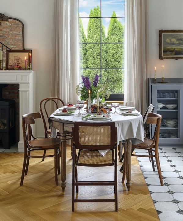 vintage design i antyki w 130-metrowym domu