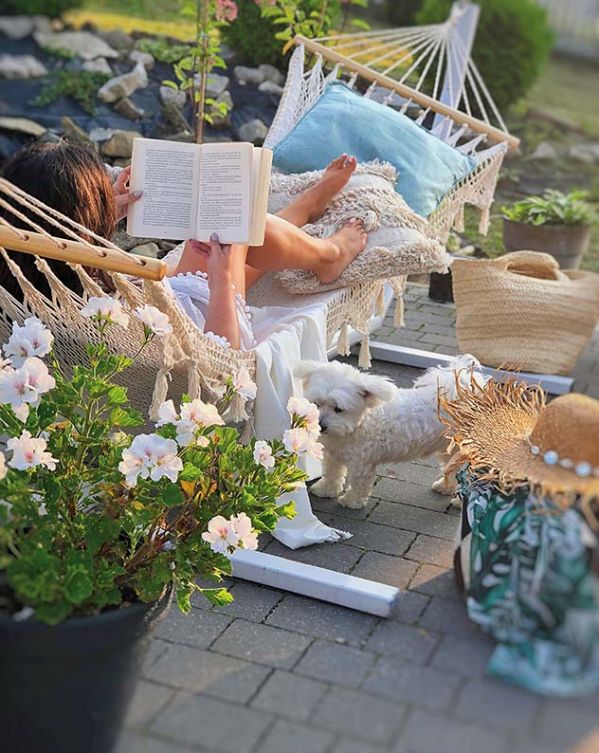 leżak z drewna tekowego