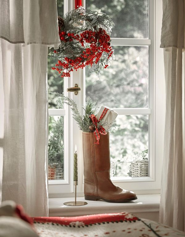 dekoracje świąteczne na okna i drzwi