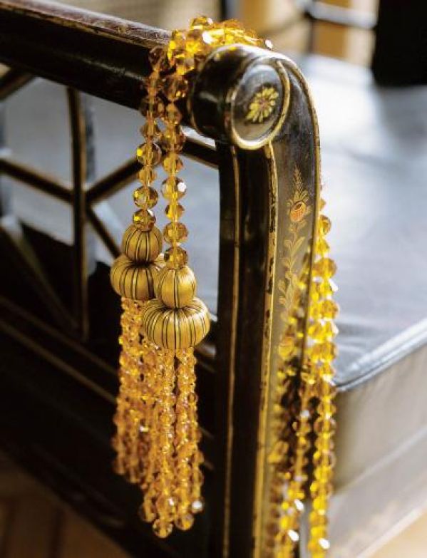 Bursztynowe chwosty Double Amber Crystal.