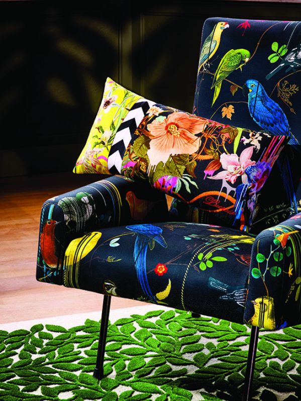 Poduszka Herbarium Crepuscule, Orchids Fantasia Designers Guild