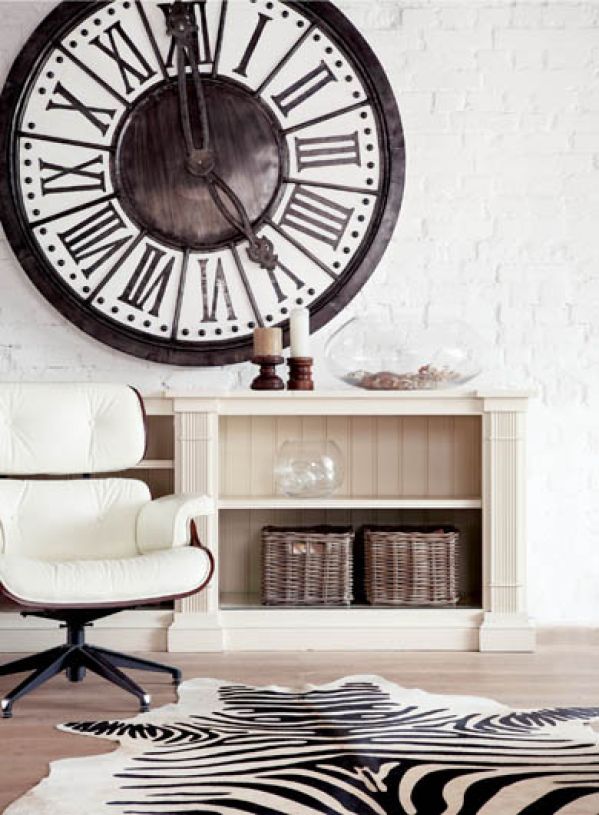 Zegar prosto z kolejowego dworca. Aranżacja ALMIDECOR