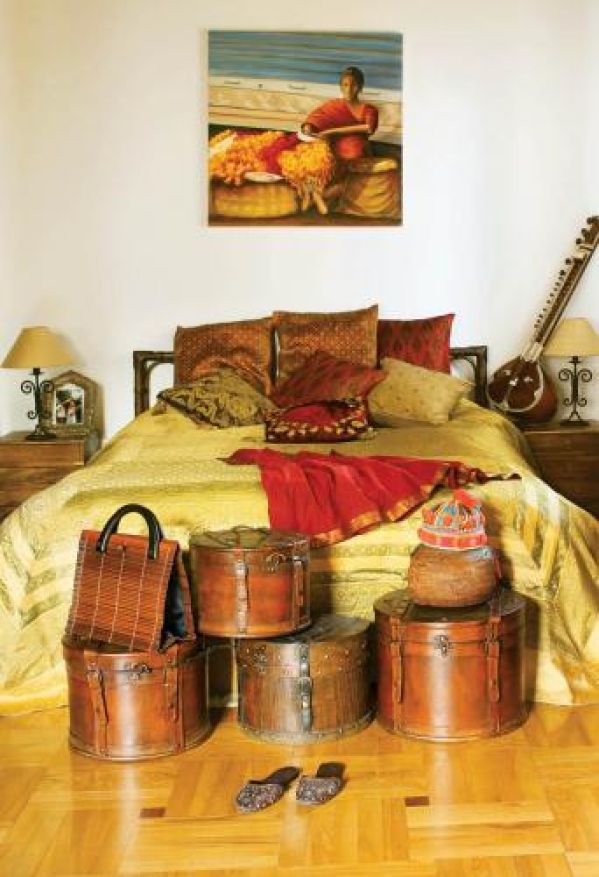 Indyjskie klimaty w domu Francuzki na warszawskiej Sadybie.