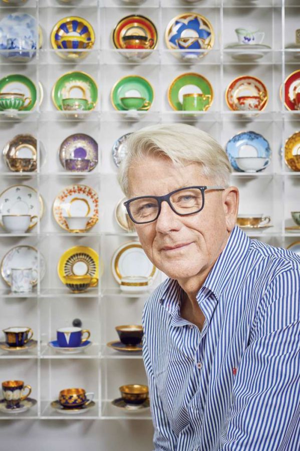 Andrzej Kareński-Tschurl kolekcjoner porcelanowych filiżanek