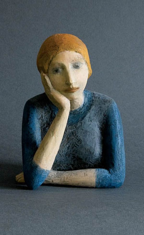 Rzeźba Sylwi Żebrowskiej. Rzeźby zadumane