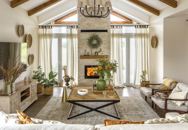 dom w stylu modern farmhouse