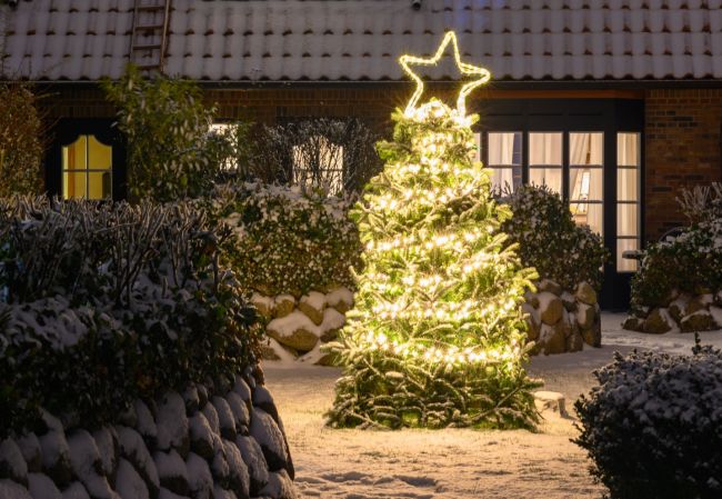 jak udekorować ogród na święta bożego narodzenia