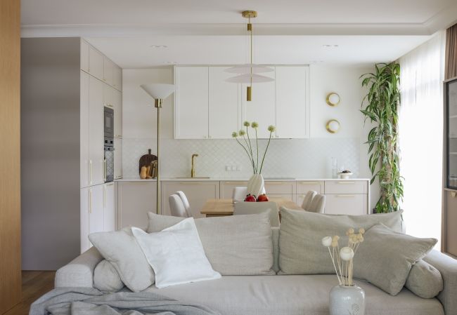 stumetrowe mieszkanie z efektowną biblioteką