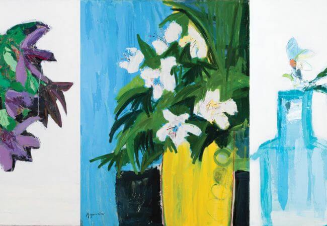 Obrazy kolorystki Agnieszki Rogowskiej pozbawione są dosłowności i tworzą uniwersalną opowieść o świecie