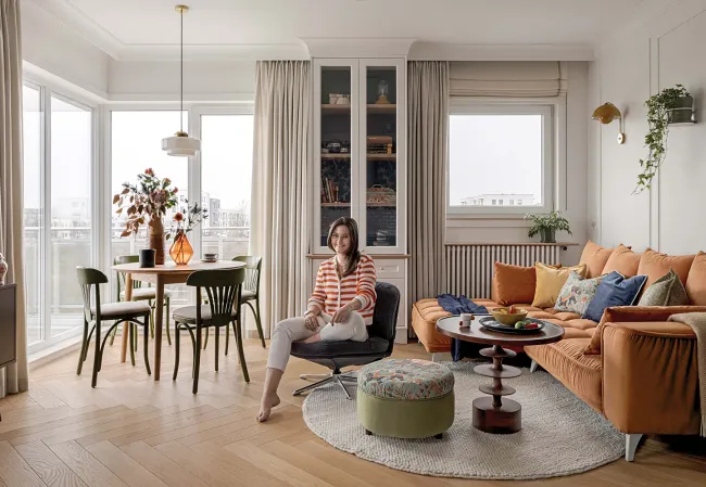 odważne kolorowe mieszkanie w Gdańsku