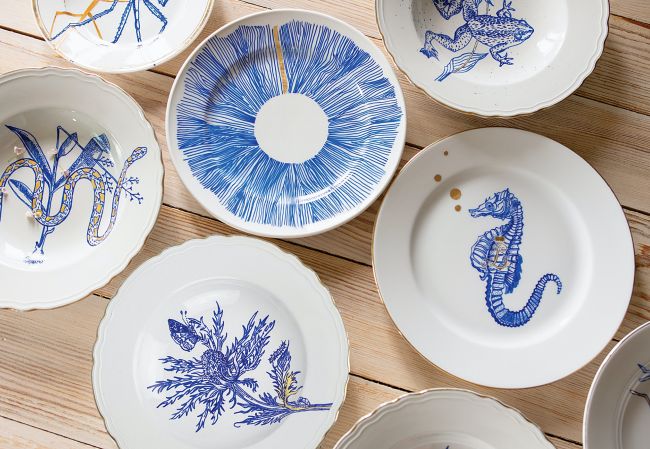 dekoracyjne talerze na ścianę