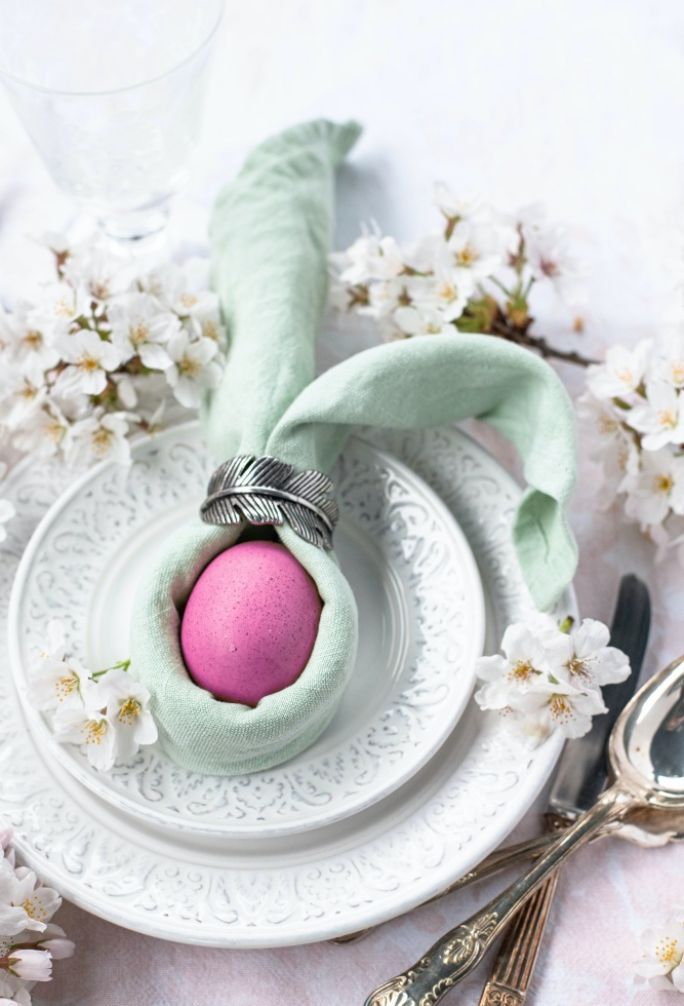 królicze uszy z serwetki