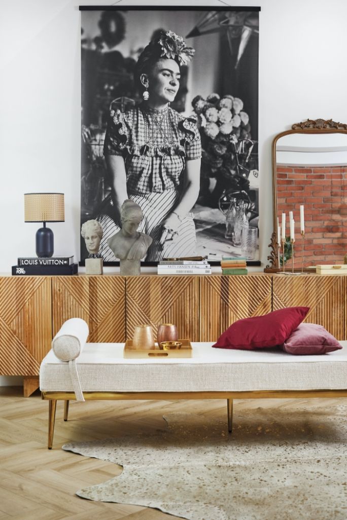 styl boho i industrialny w sypialni