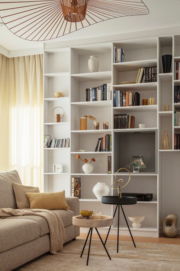 salon w eleganckim apartamencie na mokotowie