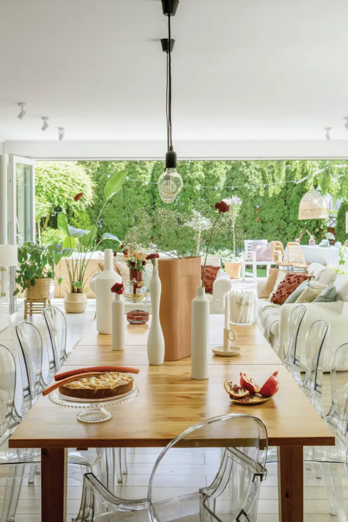 salon w stylu naturalnym