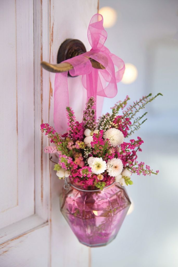 dekoracje z wrzosów do domu