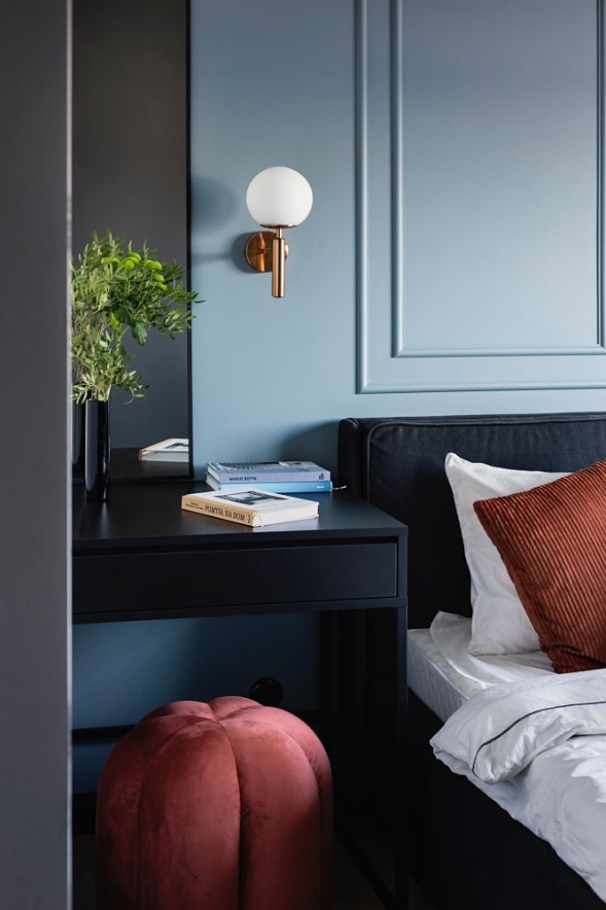 sypialnia w stylu nowoczesnej klasyki