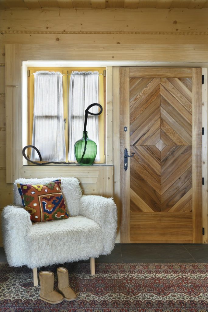 wnętrza w stylu góralskim nowoczesnym