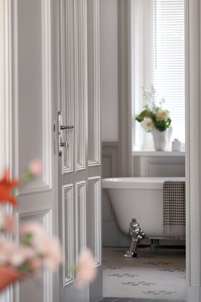 eleganckie mieszkanie w kamienicy inspirowane przedwojennym stylem