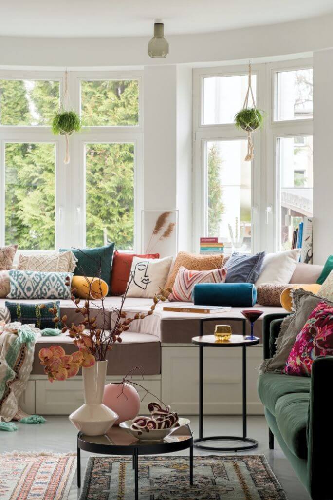 aranżacja okien w wykuszu