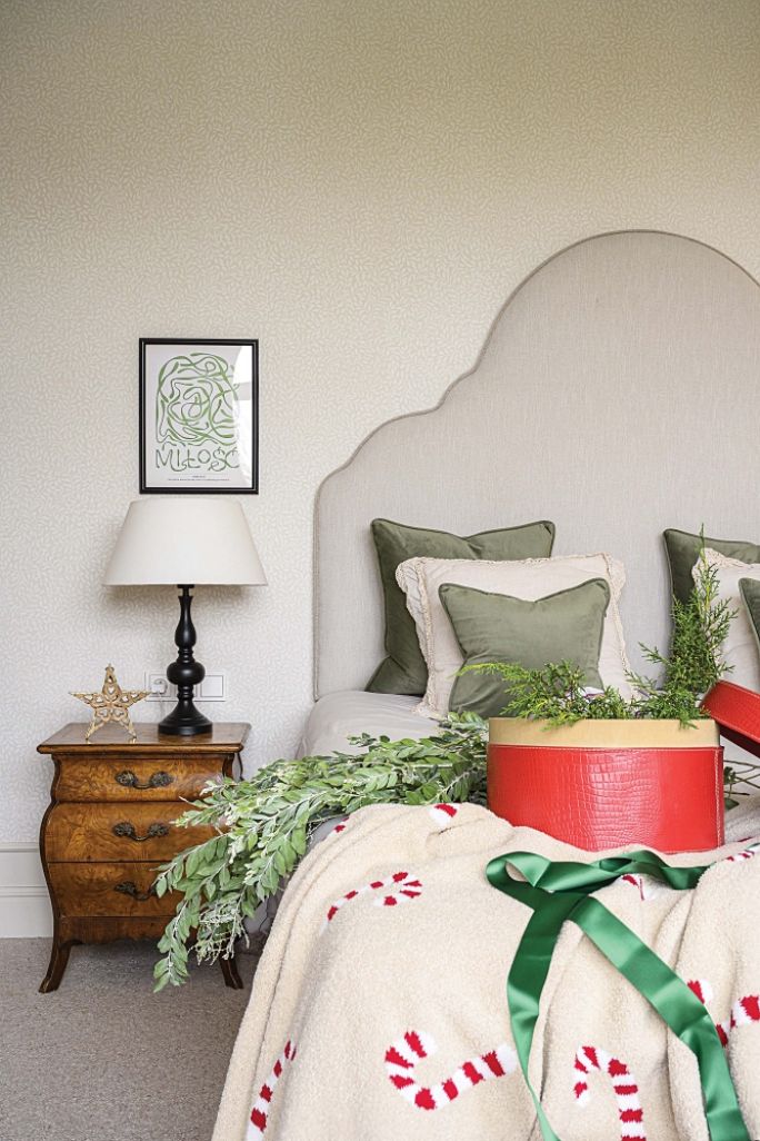 sypialnia styl skandynawski z angielskim