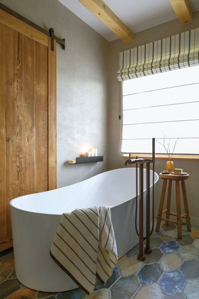 wnętrza domu w górach