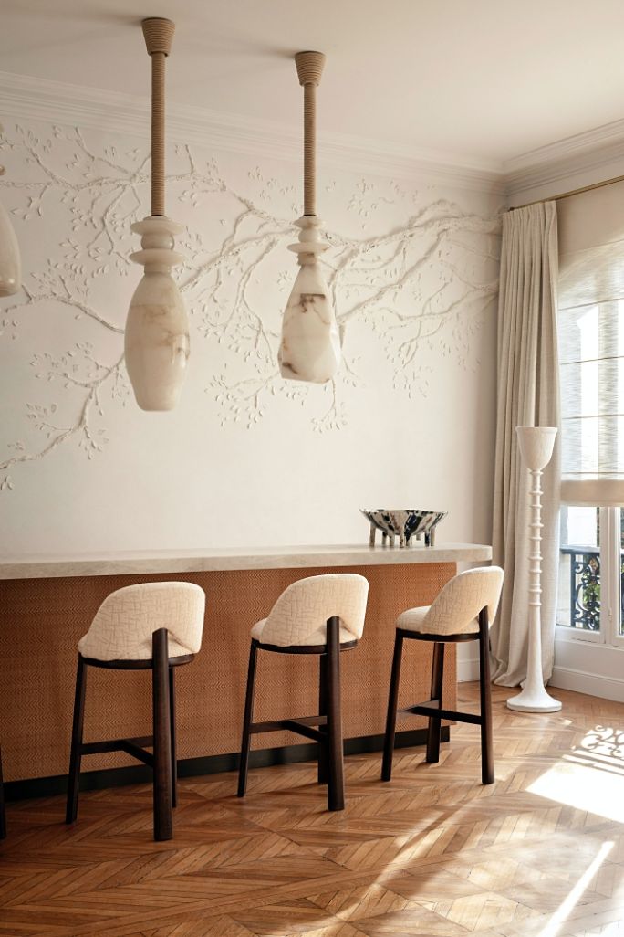 luksusowy apartament w Paryżu projektu Stéphanie Coutas