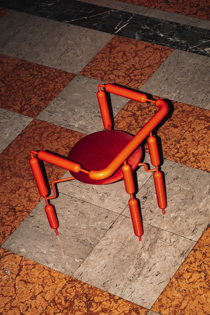 Mati Sipiora Fotel pudel Poodle Armchair