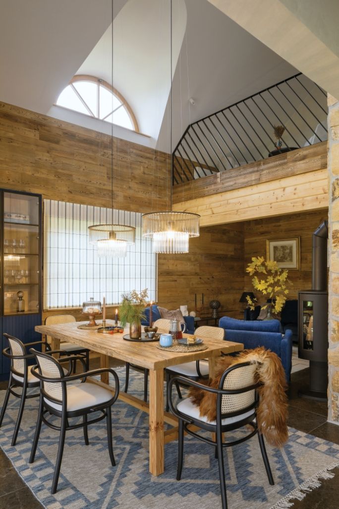 dom inspirowany górskimi chatami 