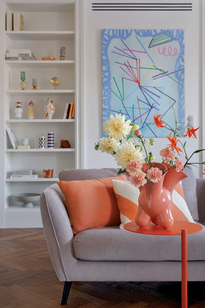 eleganckie mieszkanie w kamienicy z kolorowym dodatkami