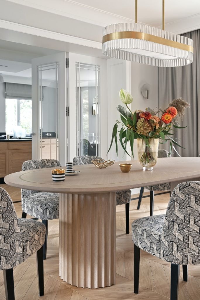 wnętrza w modernistycznej willi na Mokotowie