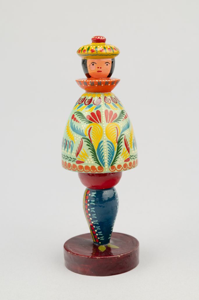 Zofia Kogut, figurka, drewno toczone polichromowane, 1926