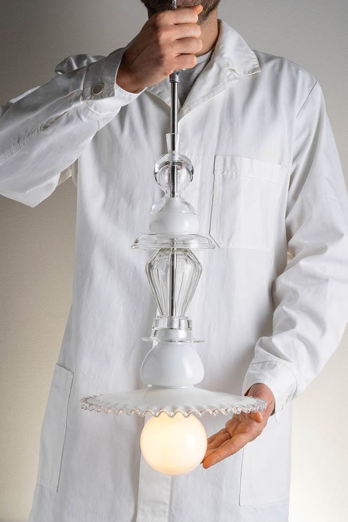 ręcznie robione lampy Rondin