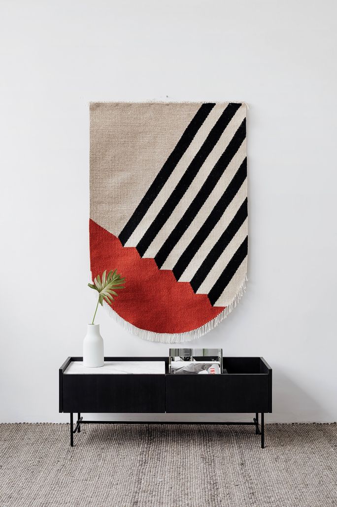 nowoczesny kilim na ścianę