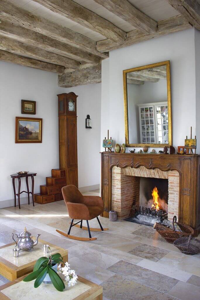 salon z kominkiem aranżacje inspiracje