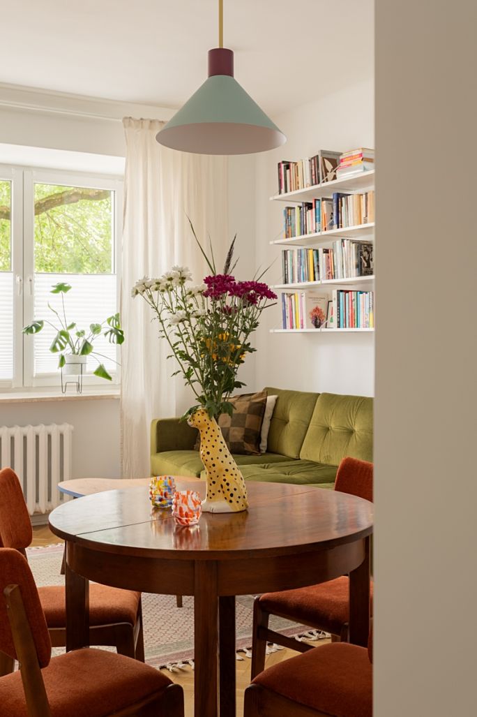 wnętrze urządzone w stylu vintage