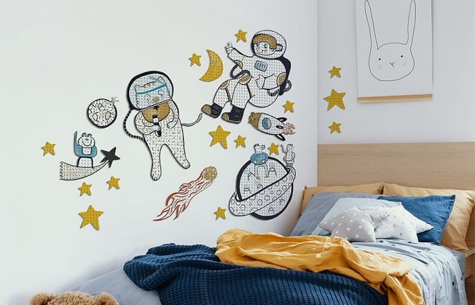 naklejki sensoryczne printed stories do pokoju dziecka