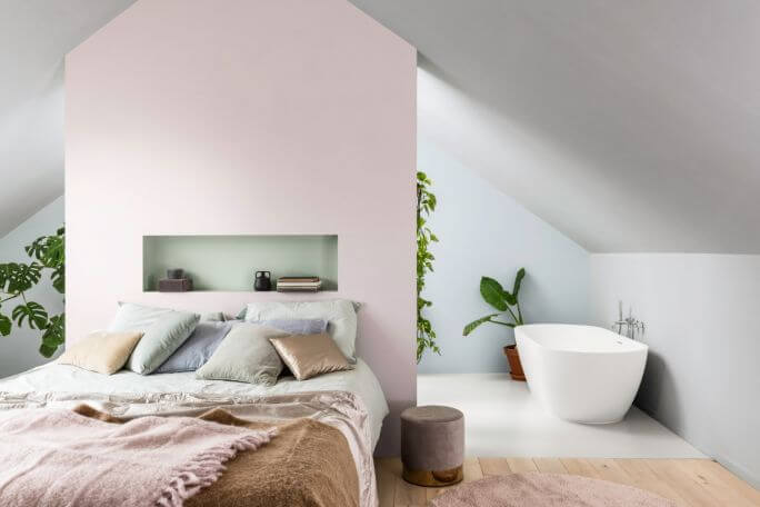 pastelowa sypialnia kolory scian